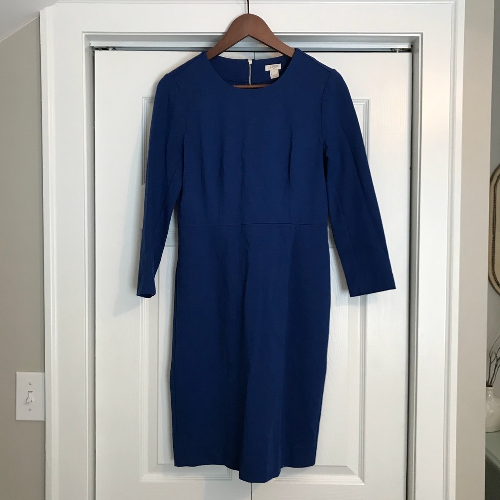 JCrew long sleeve blue dress size 2